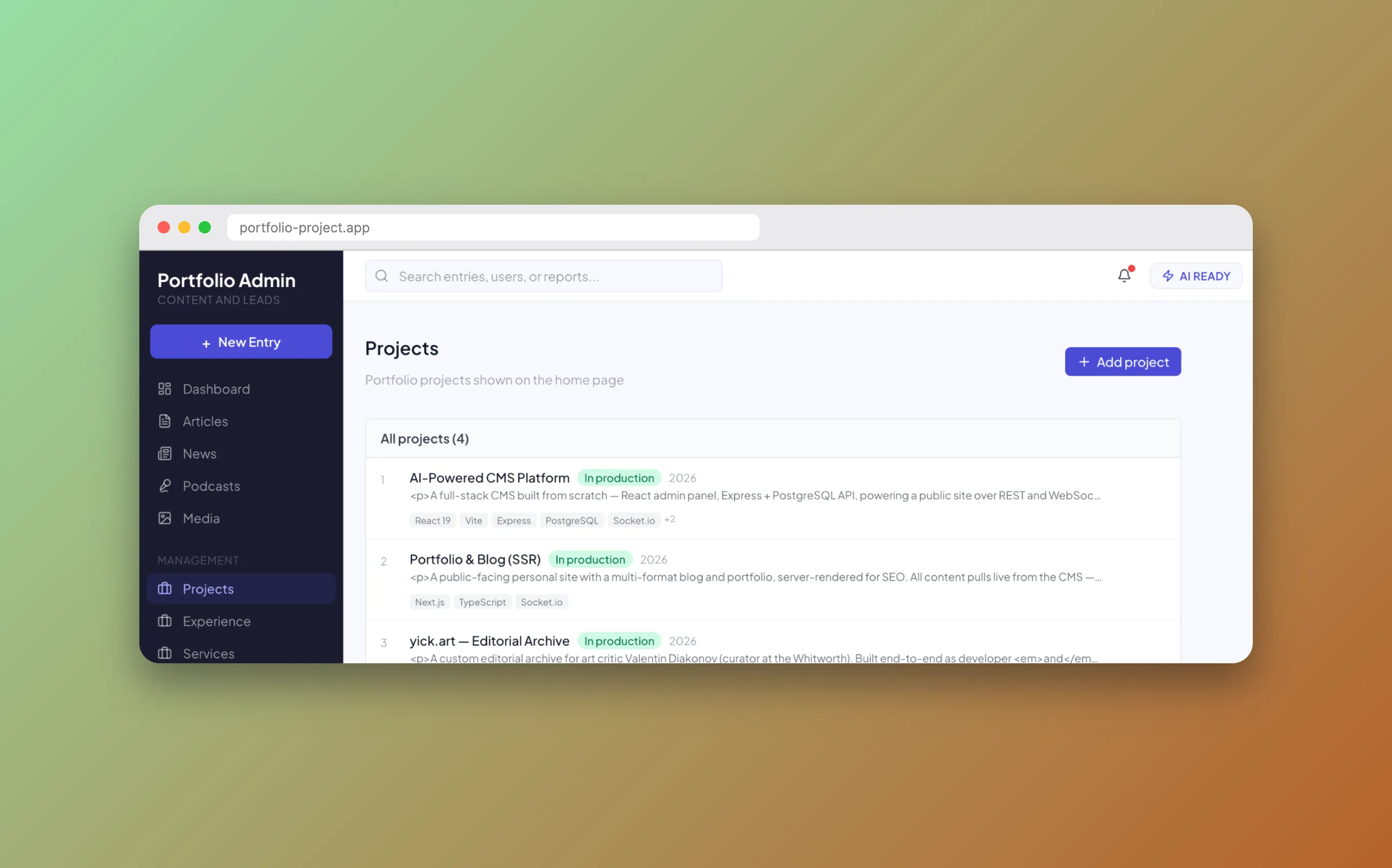 AI-Powered CMS Platform